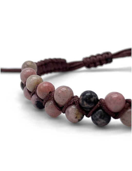 Zosimi Beads - Zig Zag Bracelet - Rhodonite 2