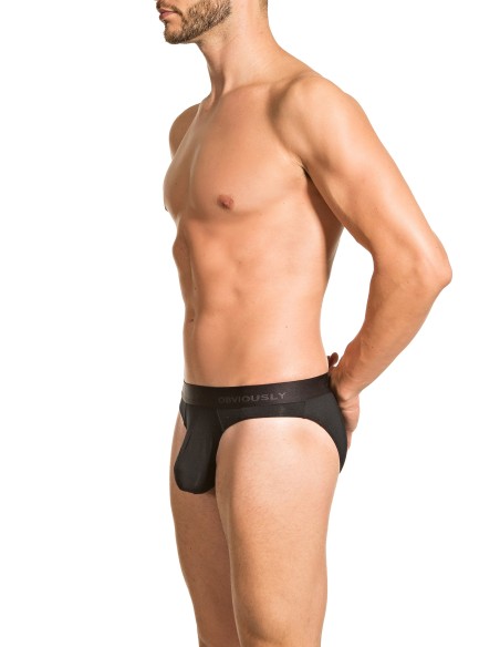 Obviously Apparel - PrimeMan Hipster Briefs - Black