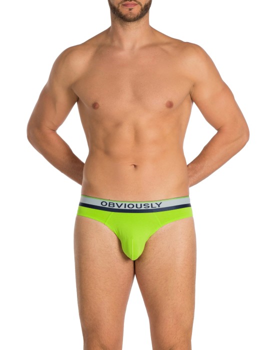 Obviously Apparel - PrimeMan Hipster Briefs - Lime