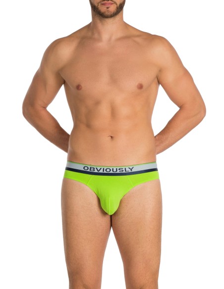 Obviously Apparel - PrimeMan Hipster Briefs - Lime