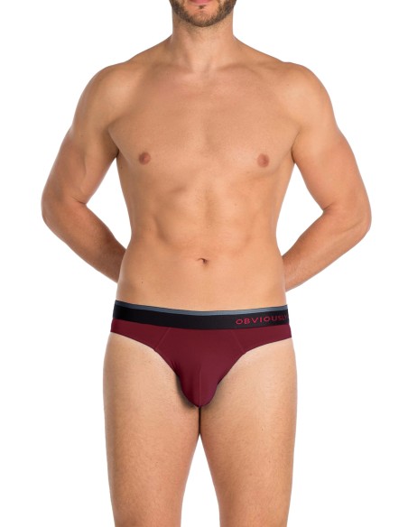Obviously Apparel - PrimeMan Hipster Briefs - Maroon