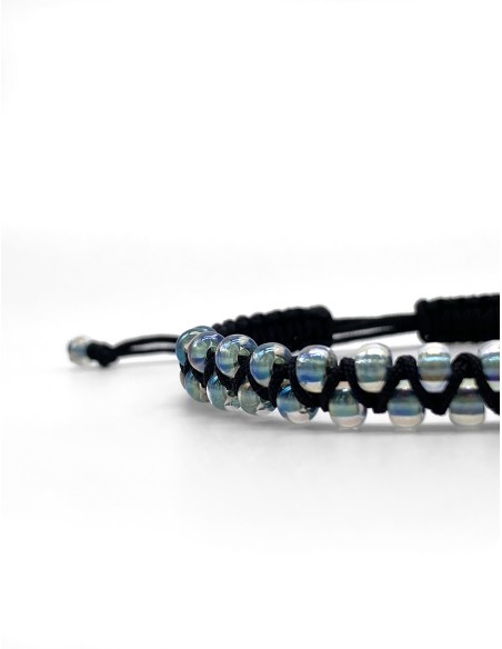 Zosimi Beads - Zig Zag Bracelet - Seafoam Crystal Aurora