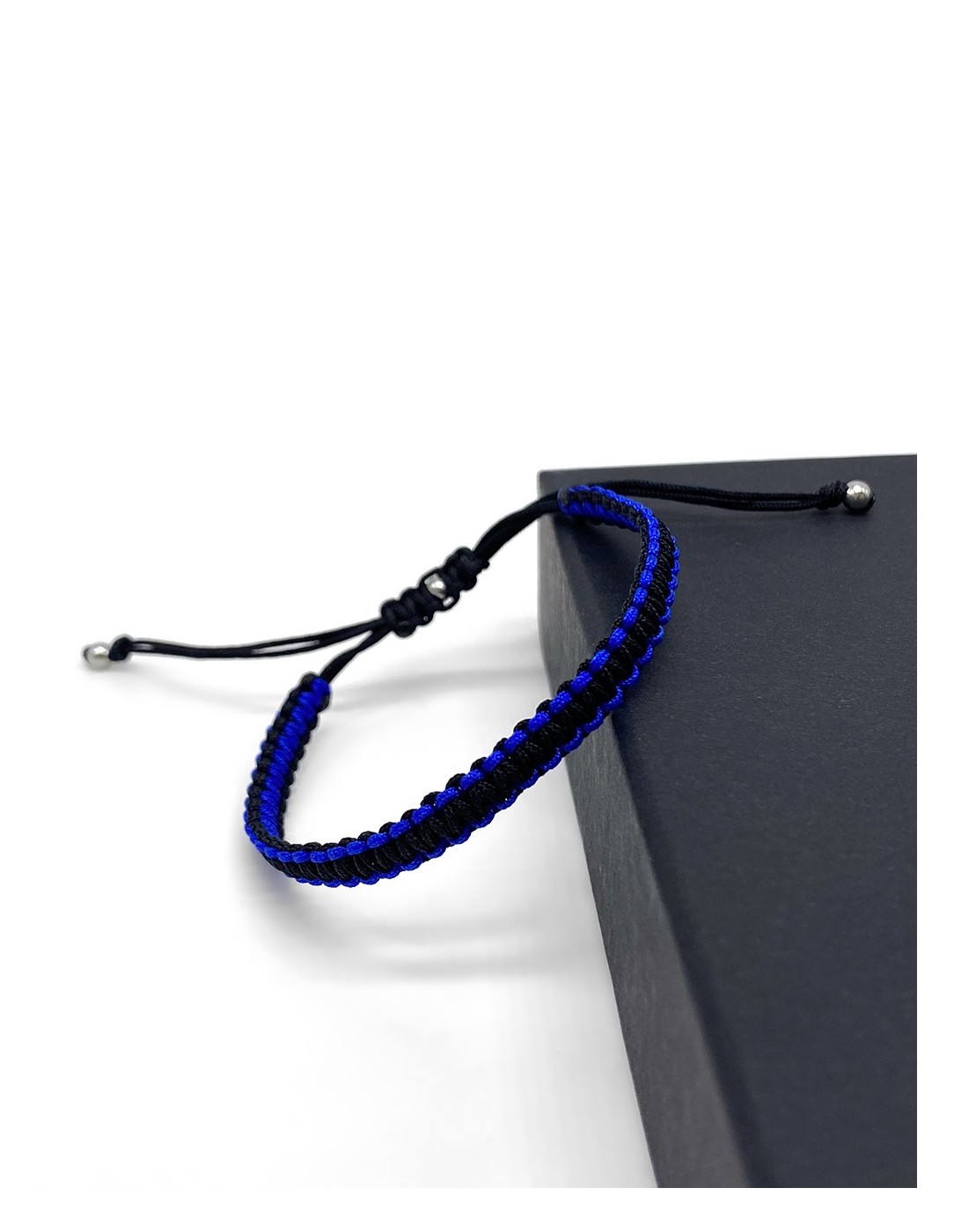 Zosimi Beads - Square Knot Bracelet - Black and...