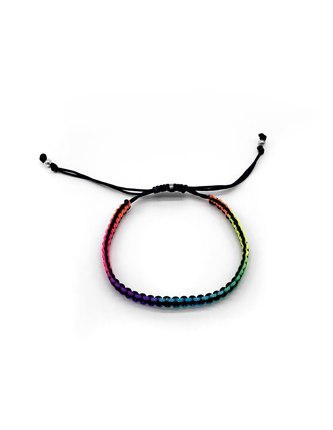 Zosimi Beads - Square Knot Bracelet - Black and...