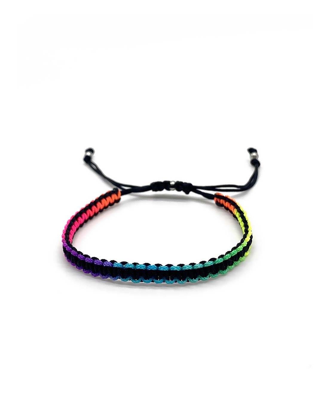 Zosimi Beads - Square Knot Bracelet - Black and...