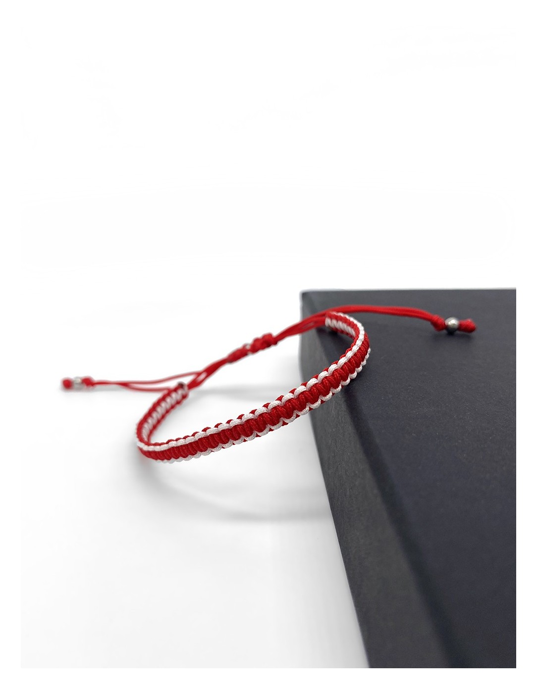 Zosimi Beads - Square Knot Bracelet - Red and...