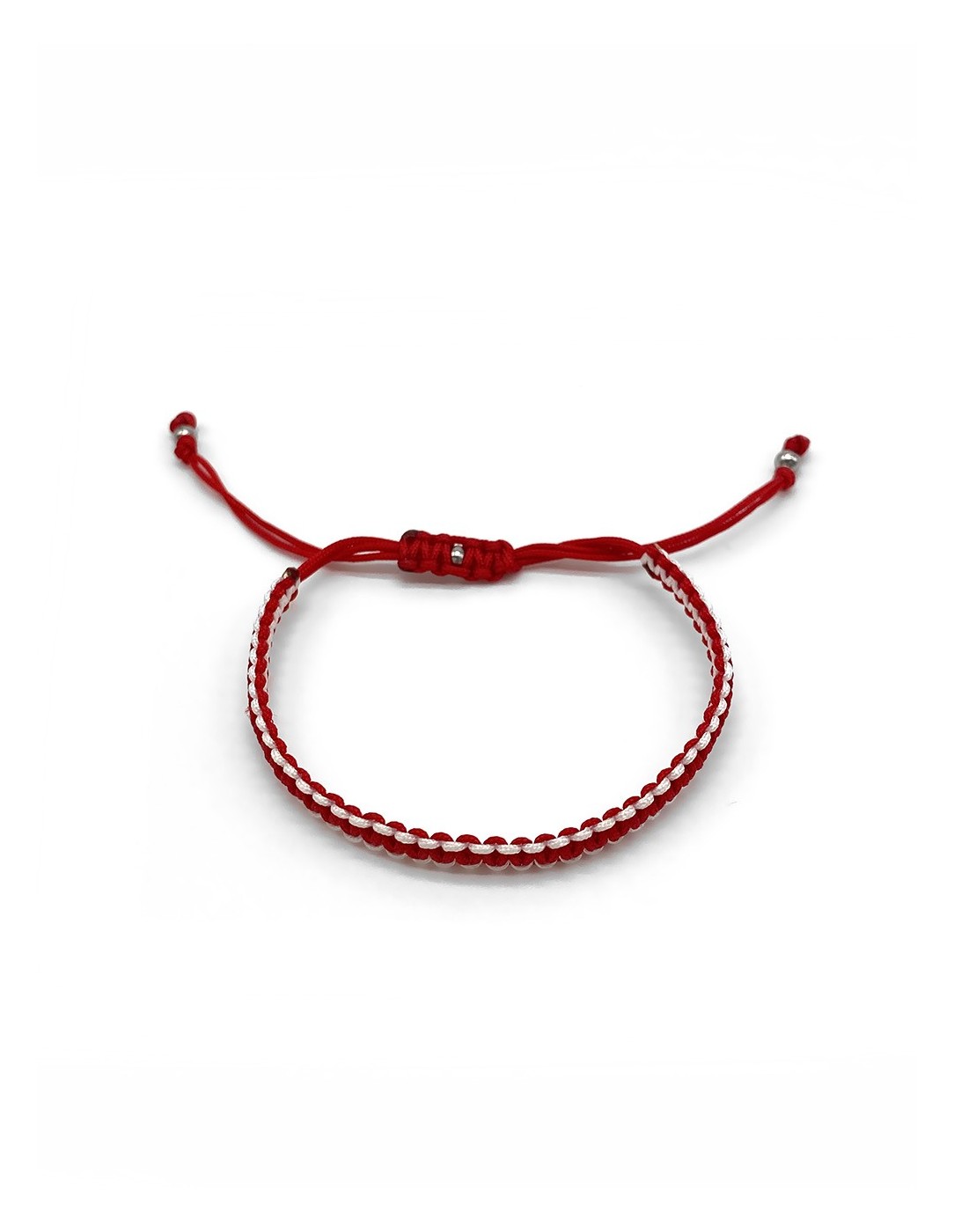 Zosimi Beads - Square Knot Bracelet - Red and...