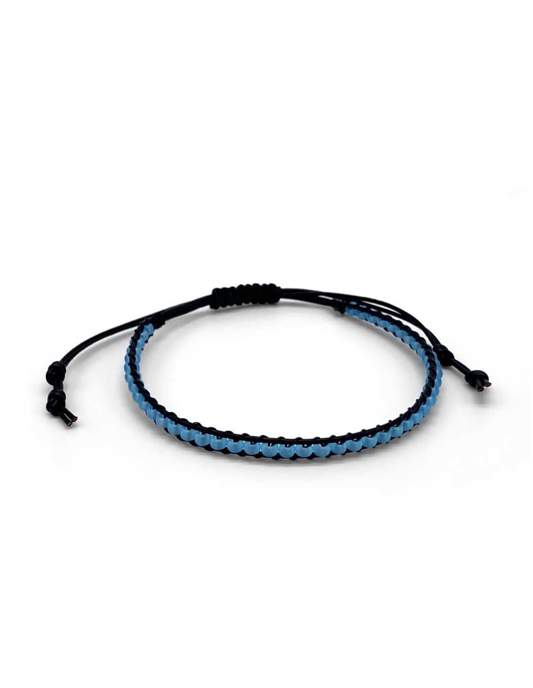 Zosimi Beads - Leather Bracelet - Black and...
