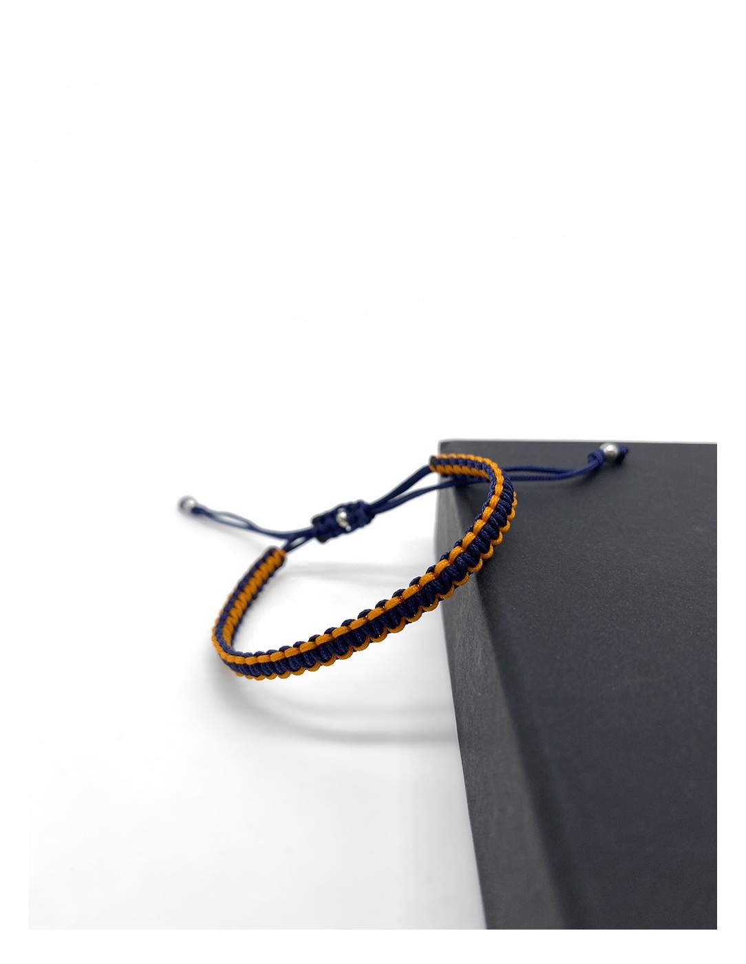 Zosimi Beads - Square Knot Bracelet - Navy Blue...