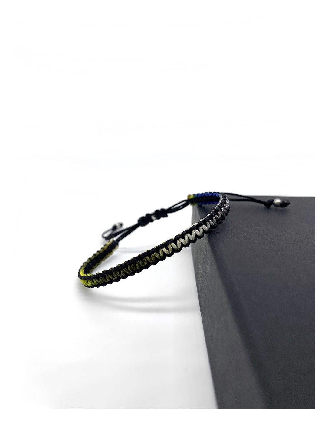 Zosimi Beads - Square Knot Bracelet - Black and...
