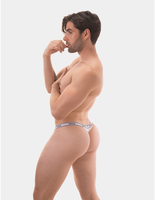 Barcode Berlin - Rib Thong Proud B - White 2