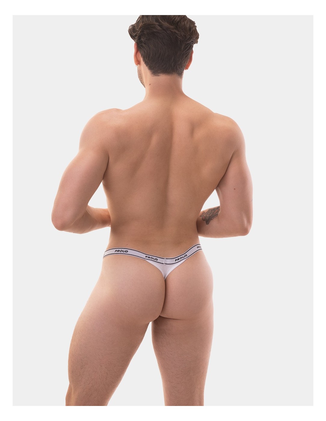Barcode Berlin - Rib Thong Proud B - White