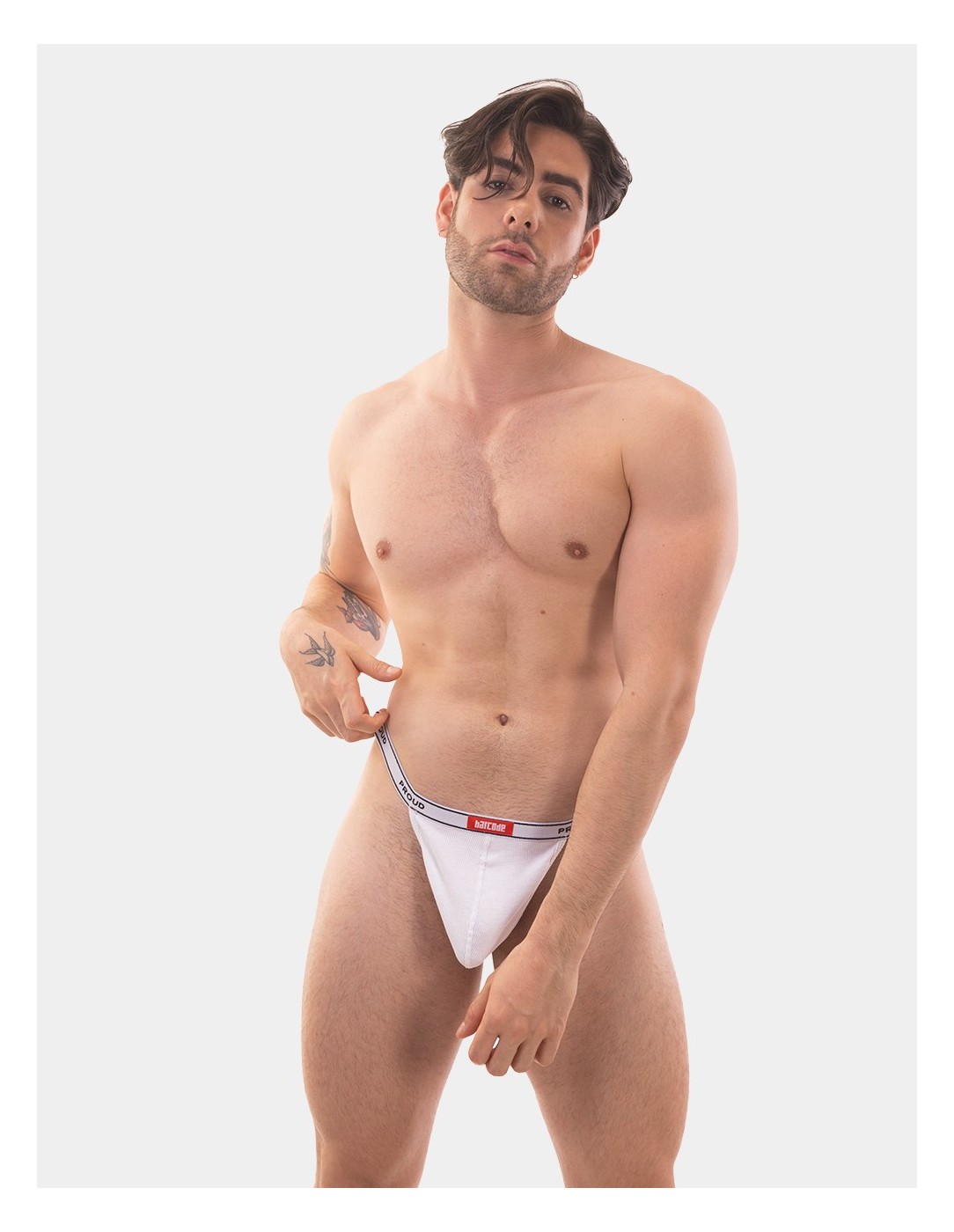 Barcode Berlin - Rib Thong Proud B - White