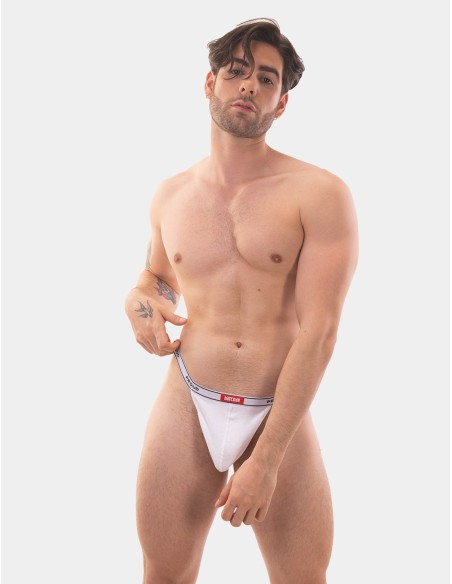 Barcode Berlin - Rib Thong Proud B - White