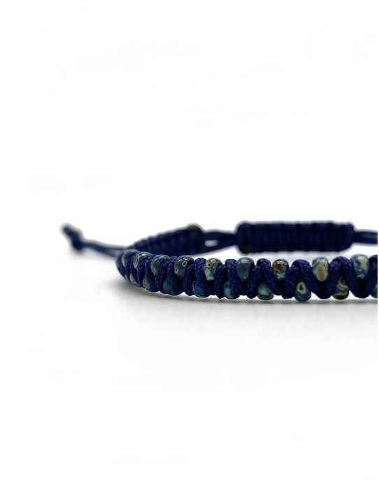 Zosimi Beads - Zig Zag Bracelet - Navy Blue and Montana... 2