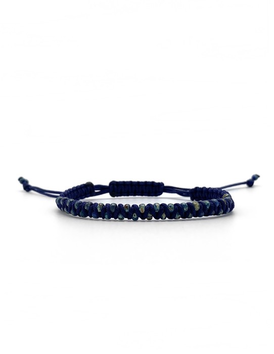 Zosimi Beads - Zig Zag Bracelet - Navy Blue and Montana...