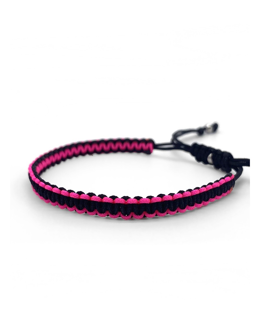 Zosimi Beads - Square Knot Bracelet - Neon Pink