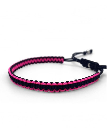 Zosimi Beads - Square Knot Bracelet - Neon Pink
