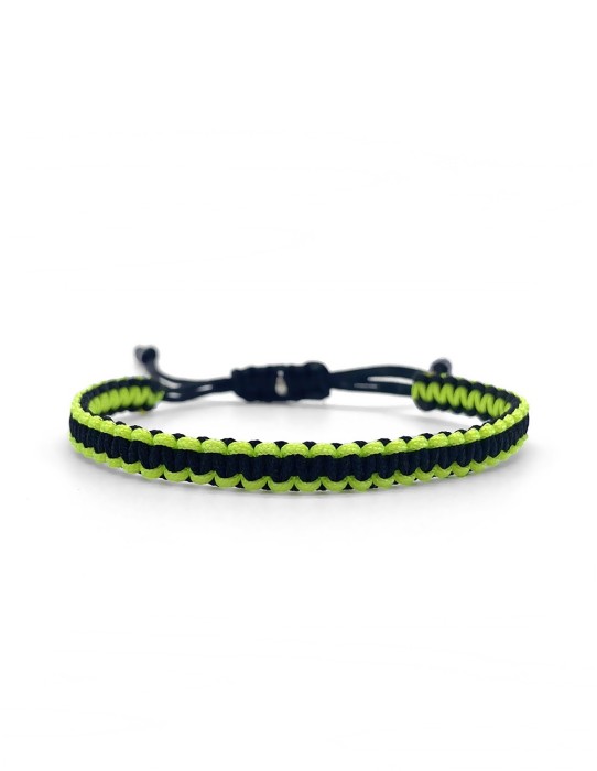 Zosimi Beads - Square Knot Bracelet - Neon Green