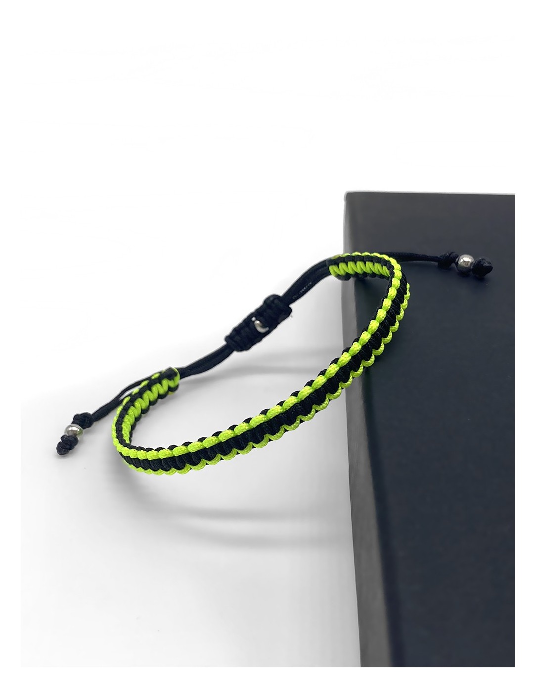 Zosimi Beads - Square Knot Bracelet - Neon Green