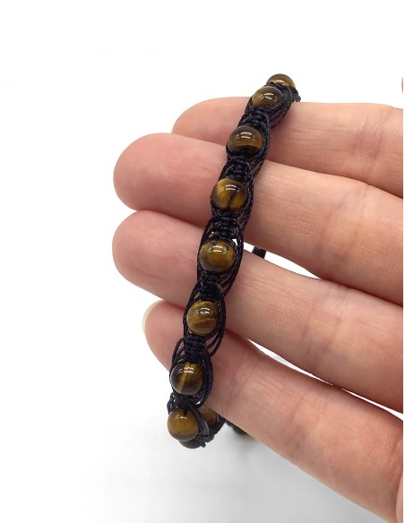Zosimi Beads - Golden Brown Tiger's Eye Herringbone bracelet