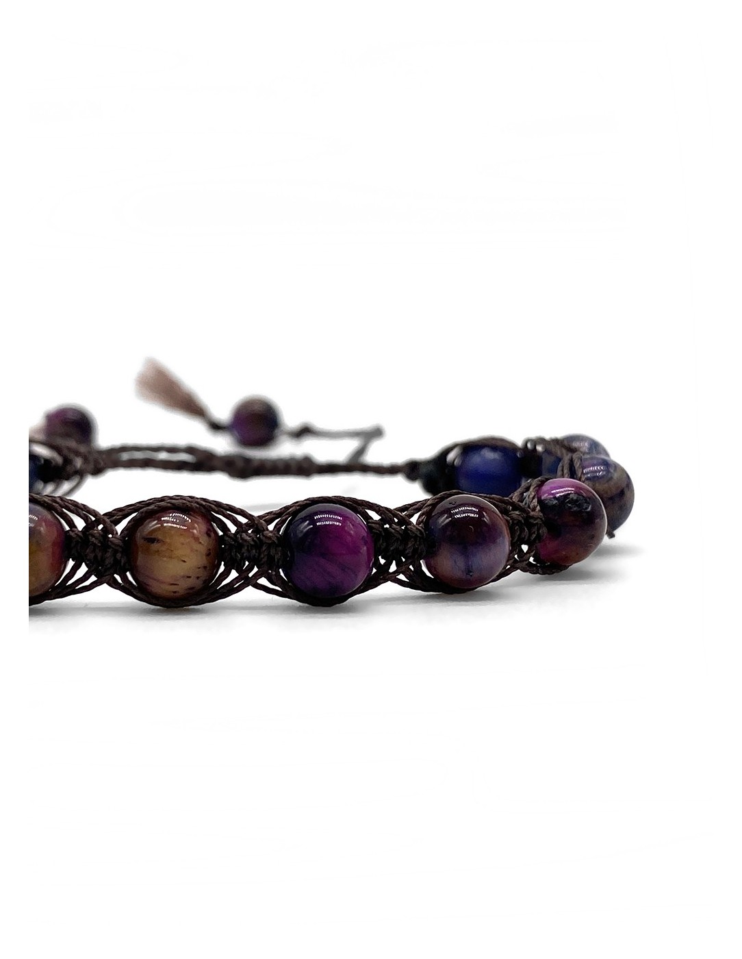 Zosimi Beads - Purple Earth Tiger's Eye...