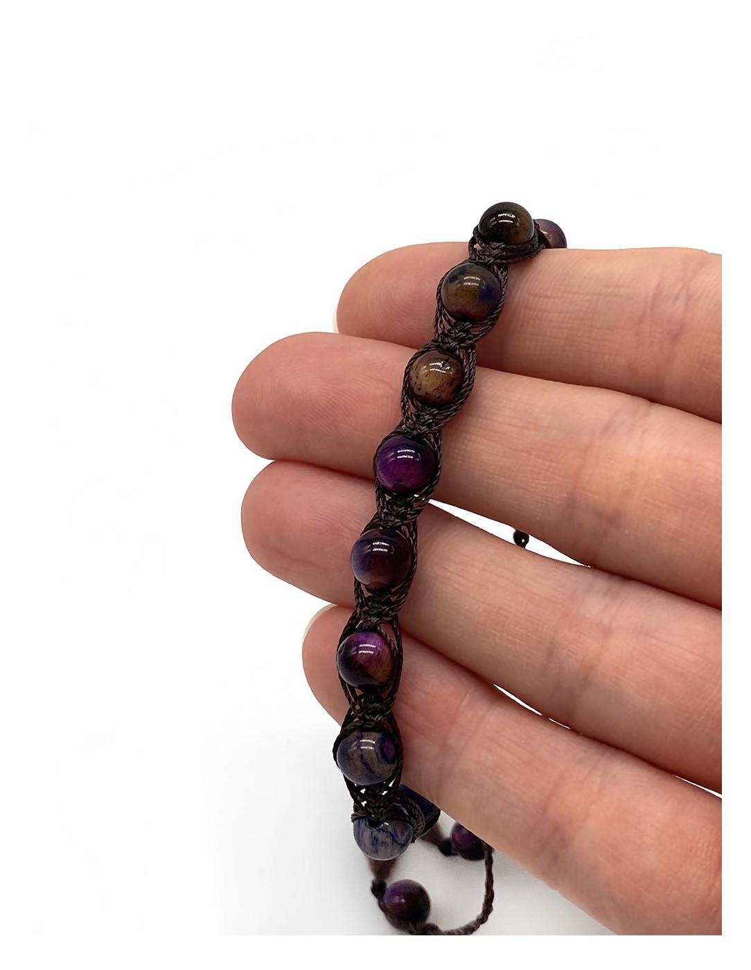 Zosimi Beads - Purple Earth Tiger's Eye...