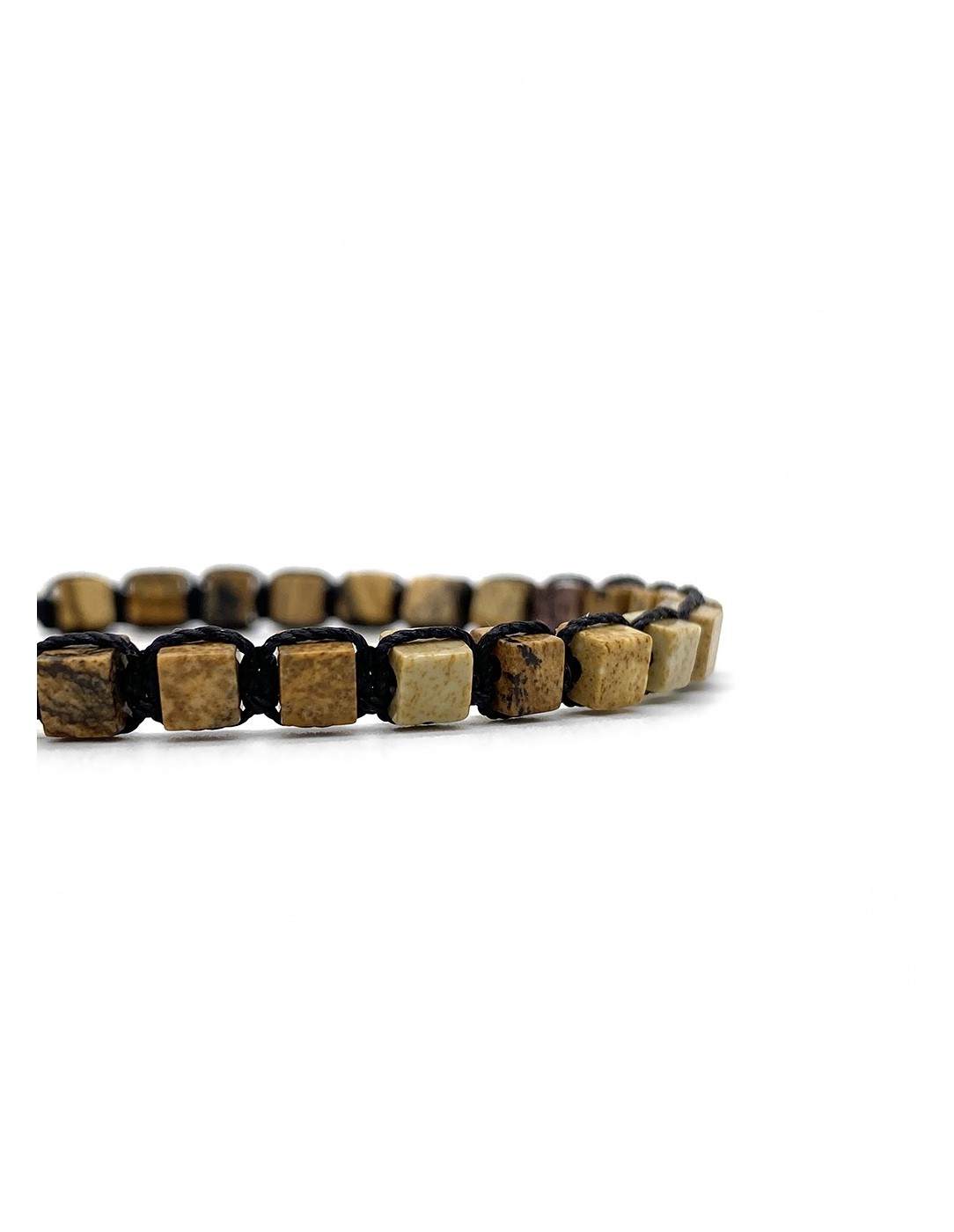 Zosimi Beads - Cubes Gemstone Bracelet -...