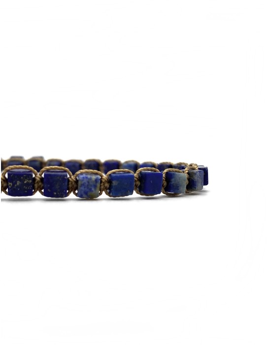 Zosimi Beads - Cubes Gemstone Bracelet - Lapis Lazuli 2
