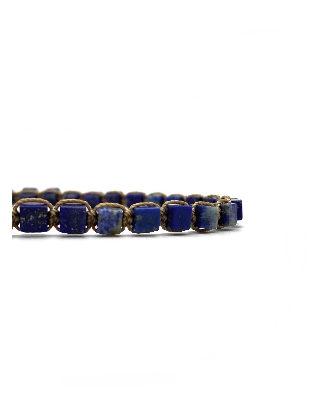 Zosimi Beads - Cubes Gemstone Bracelet - Lapis...