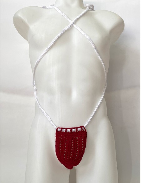 Plexis Wear - Vers String Harness - Red and White
