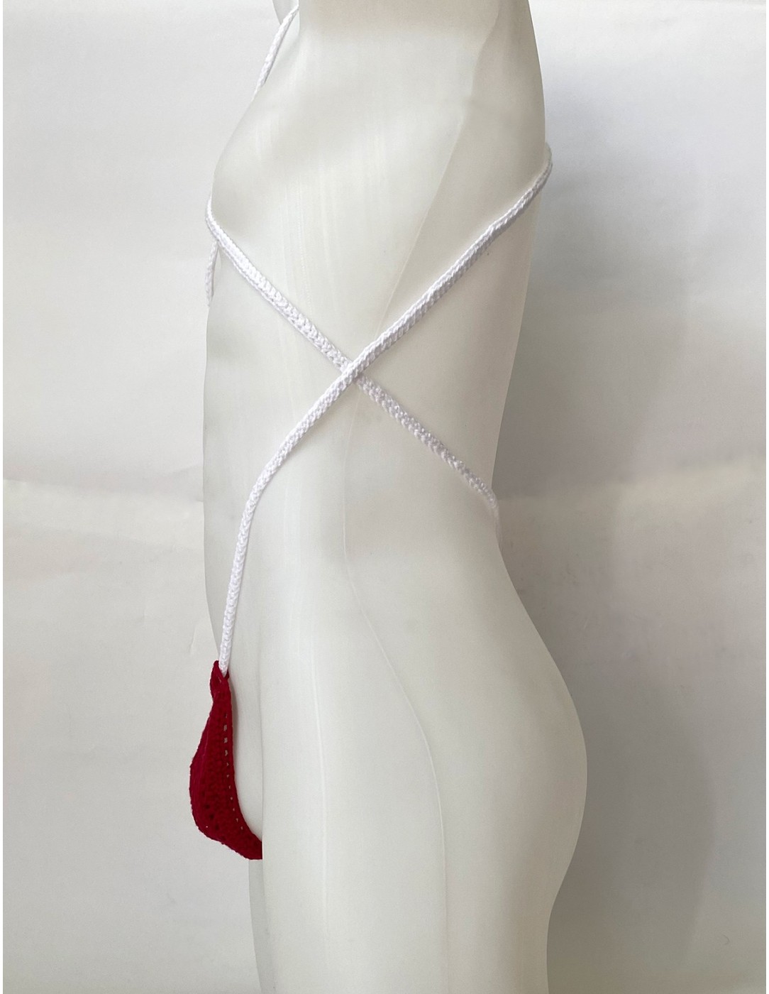 Plexis Wear - Vers String Harness - Red and White