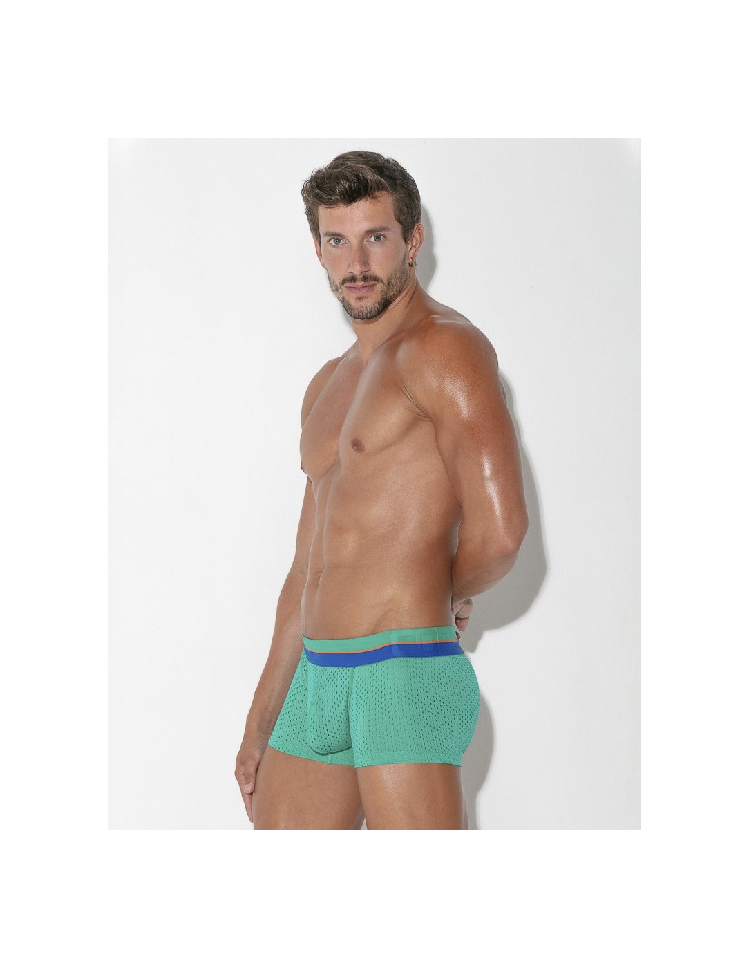CODE 22 - Bright Mesh Trunks - Green