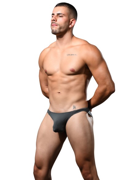 Andrew Christian - No-Show Bamboo Briefs - Steel Grey