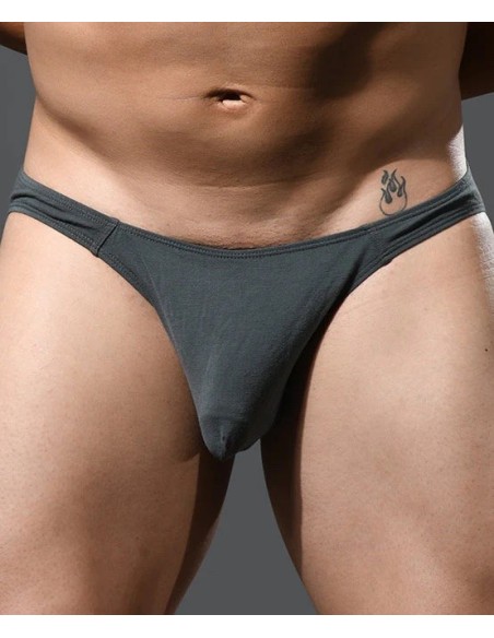 Andrew Christian - No-Show Bamboo Briefs - Steel Grey