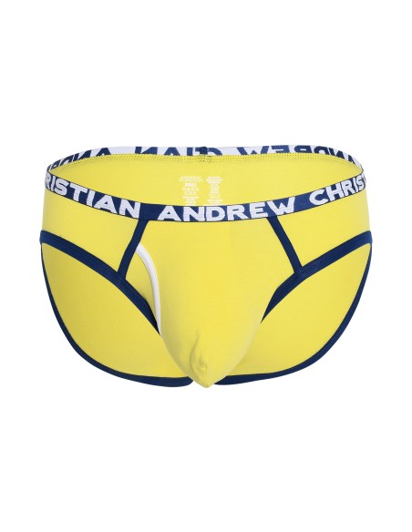 Andrew Christian - Fly Tagless Briefs - Citrus Yellow