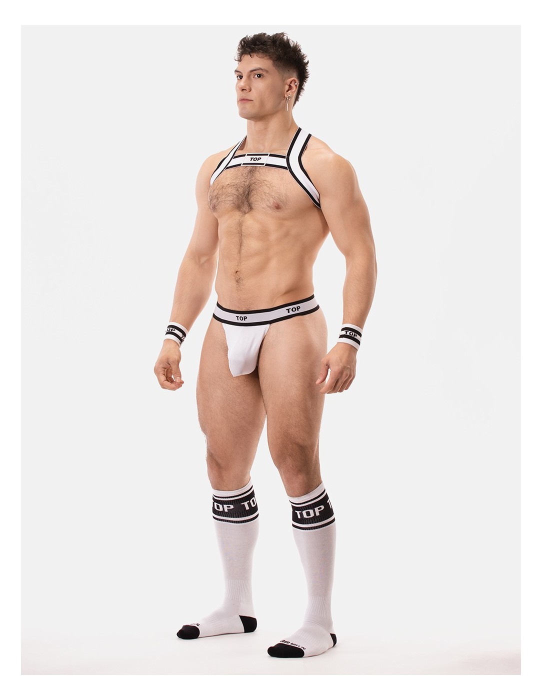 Barcode Berlin - Identity Suspender Top - White