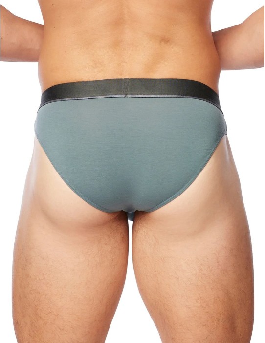 Obviously Apparel - PrimeMan Hipster Briefs - Slate 2