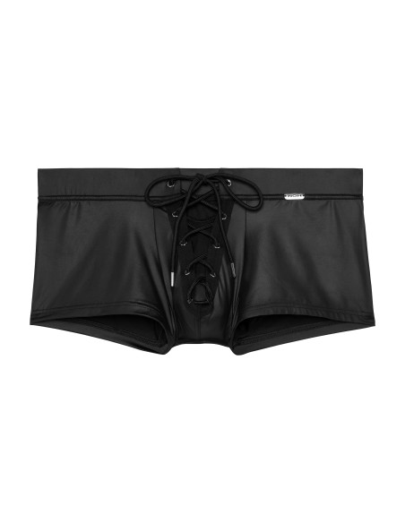 WOH - Night Universe Lace-Up Trunks - Black Leatherette