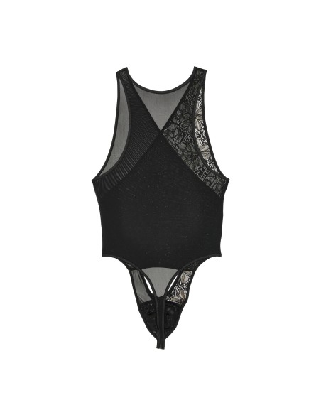 WOH - Pure Seduction Gold Lace Bodysuit - Black