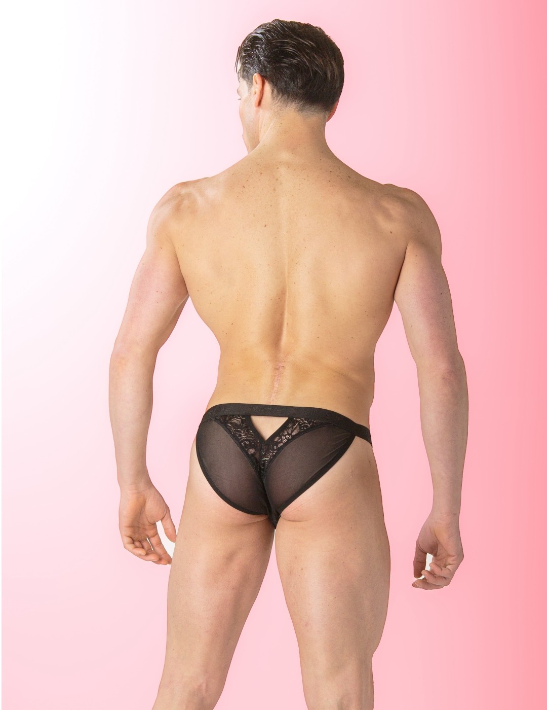 WOH - Pure Seduction Gold Lace Tanga Briefs -...