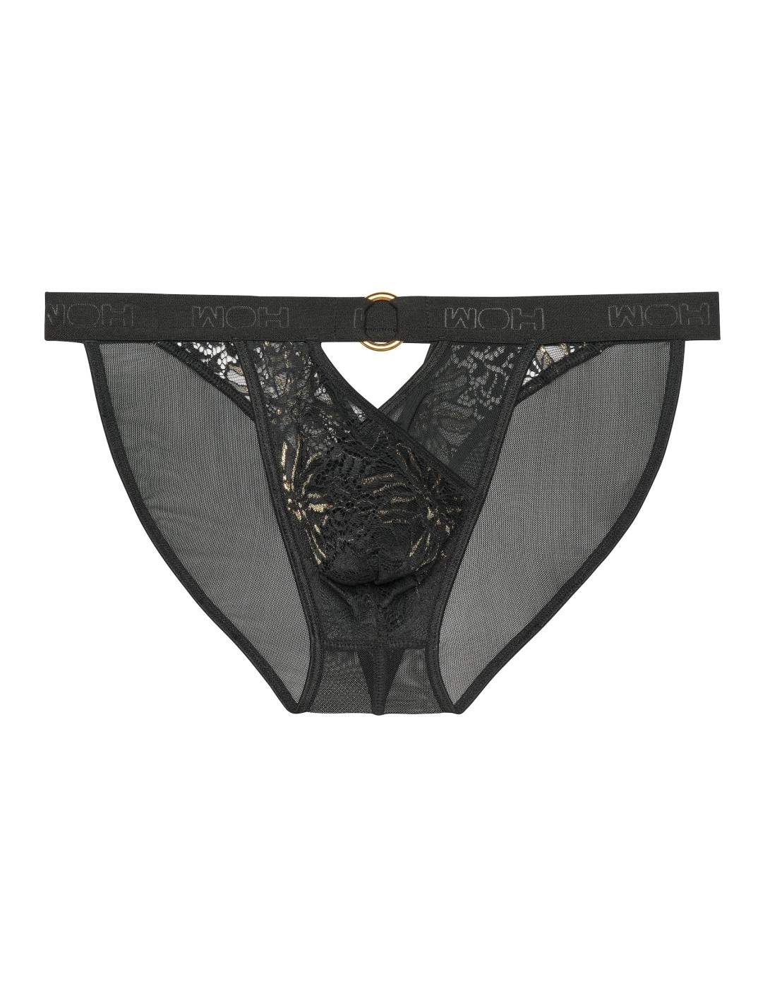 WOH - Pure Seduction Gold Lace Tanga Briefs -...