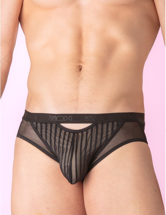 WOH - Personal Allure Stripe Briefs - Black