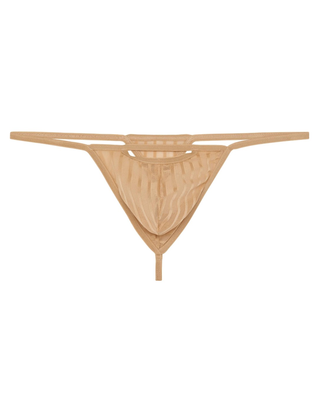 WOH - Personal Allure Stripe Thong - Beige