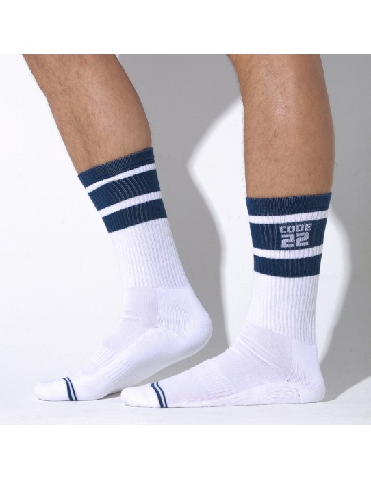 CODE 22 - Essential Crew Socks - White 2