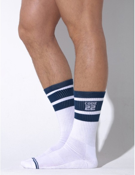 CODE 22 - Essential Crew Socks - White