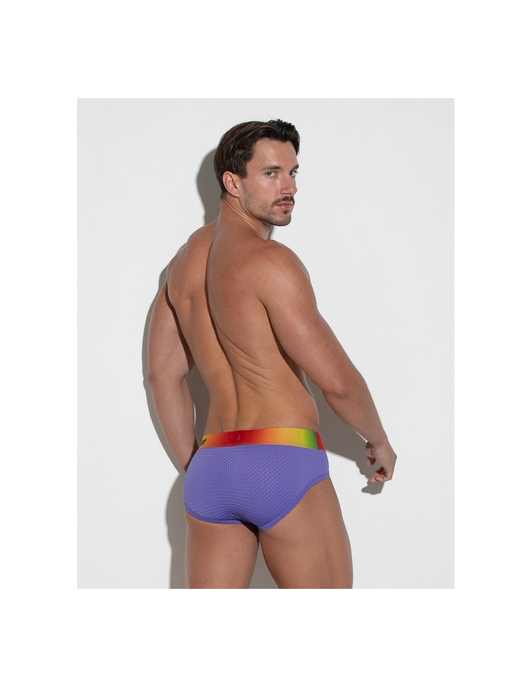 CODE 22 - New Pride Mesh Briefs - Grape