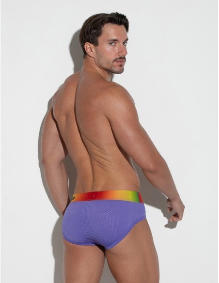 CODE 22 - New Pride Mesh Briefs - Grape