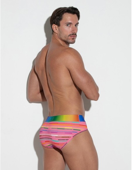 CODE 22 - New Pride Mesh Briefs - Pink
