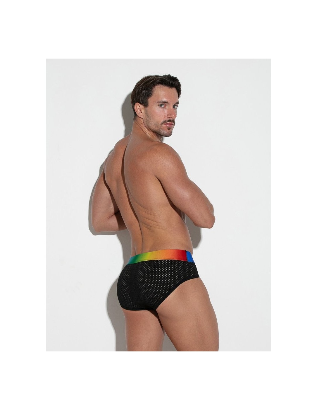 CODE 22 - New Pride Mesh Briefs - Black